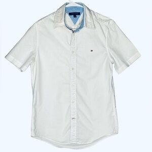 Tommy Hilfiger White Short Sleeve Shirt XS